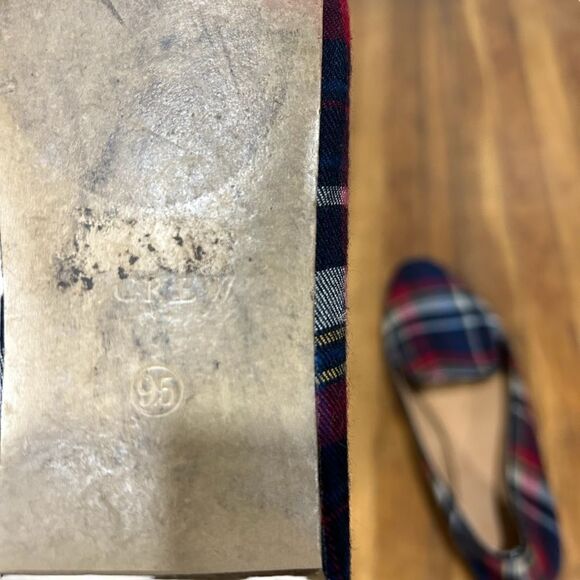 J.Crew Addie Smoke Smoking Loafers in Plaid Tartan - Picture 4 of 10